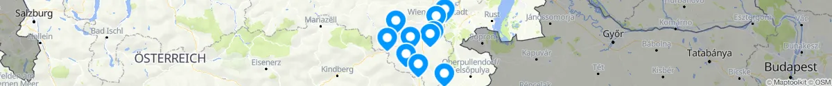 Map view for Pharmacies emergency services nearby Hochneukirchen-Gschaidt (Wiener Neustadt (Land), Niederösterreich)